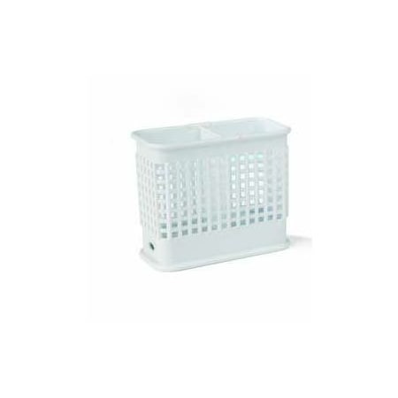 Araven CUTLERY RACK WHITE, 2-COMPARTMENT 6 1/8" X 3 1/4" X 5 1/8" 01064